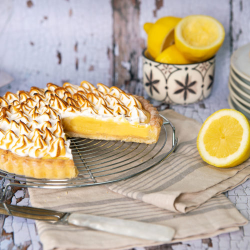 Tarte citron meringuée aux œufs fermiers label rouge
