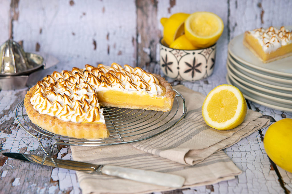 Tarte citron meringuée aux œufs fermiers label rouge